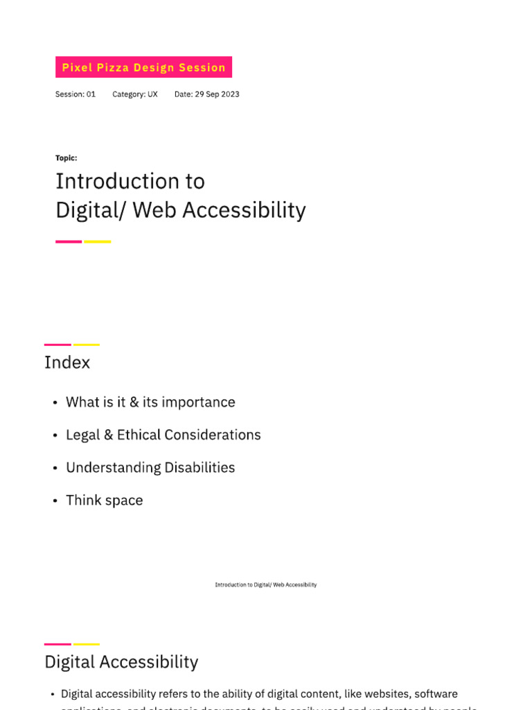 Digital Accessibility Essentials Guide | PDF | Accessibility | Visual ...