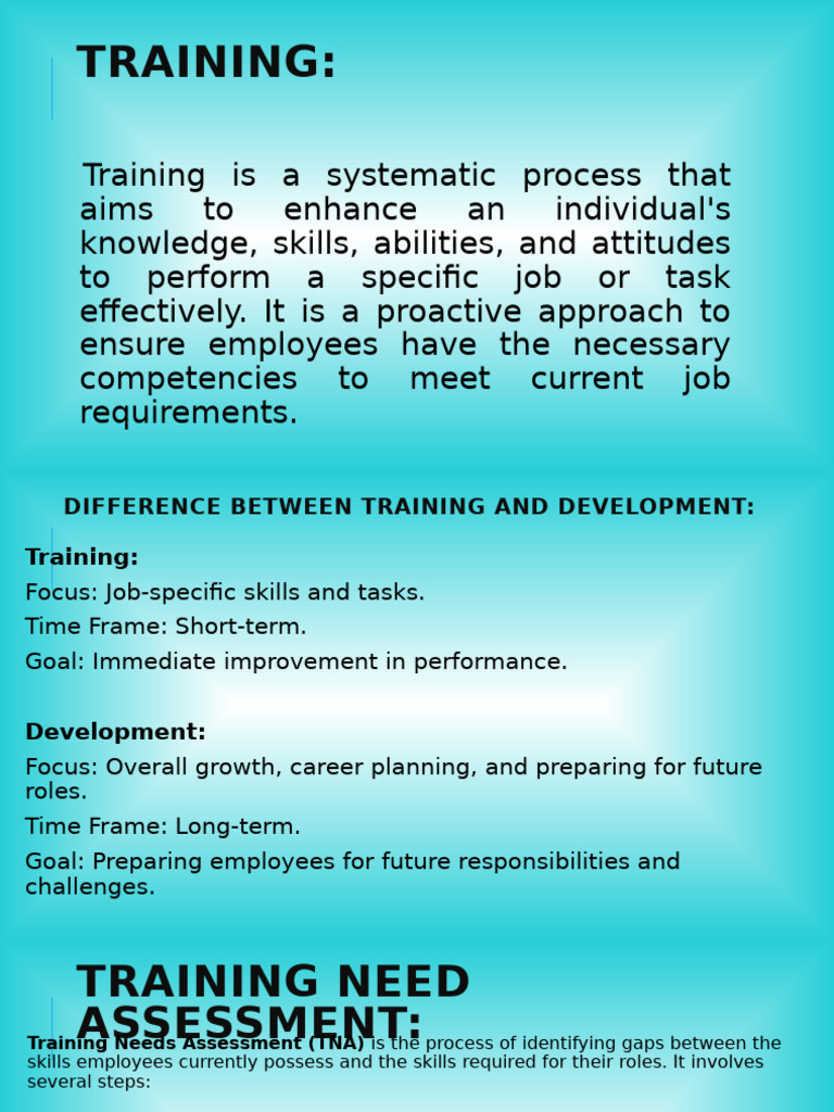 Comprehensive Guide to Employee Training | PDF | Skill | Evaluation