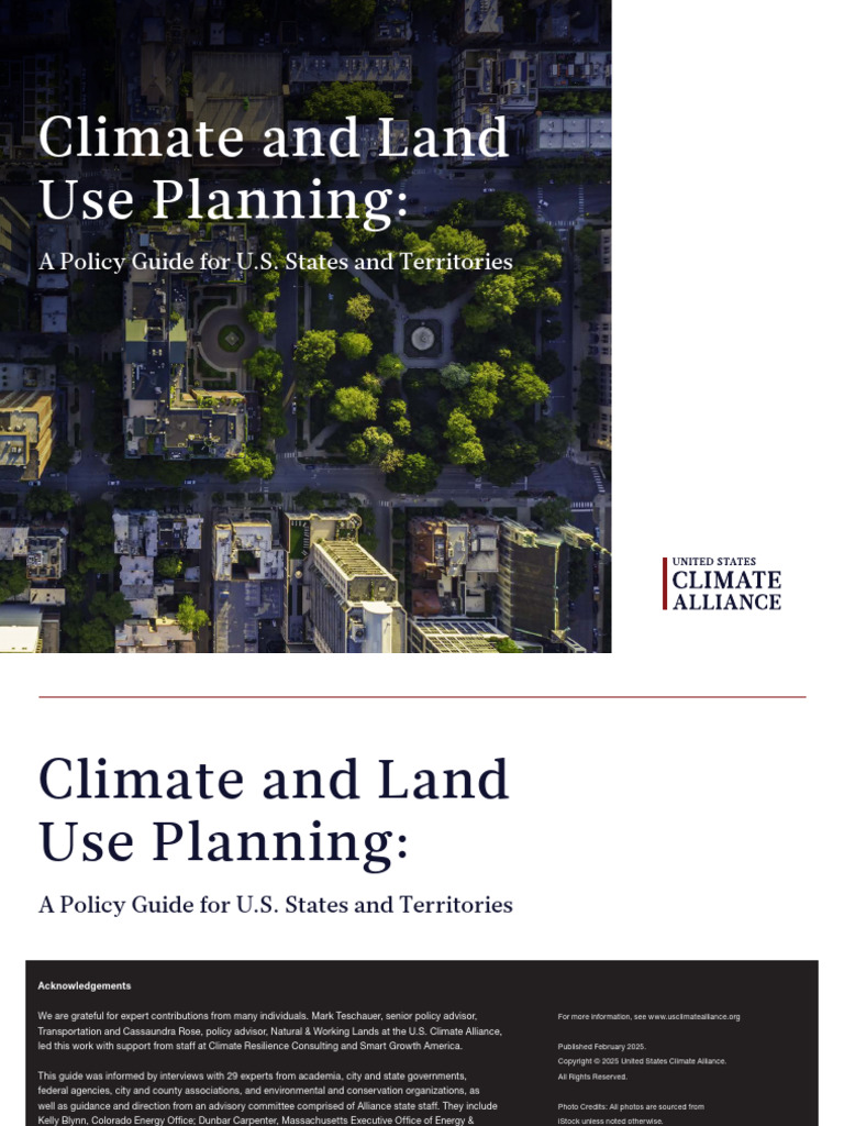 Climate Land Use Planning Guide 2025 | PDF | Climate Change Mitigation ...