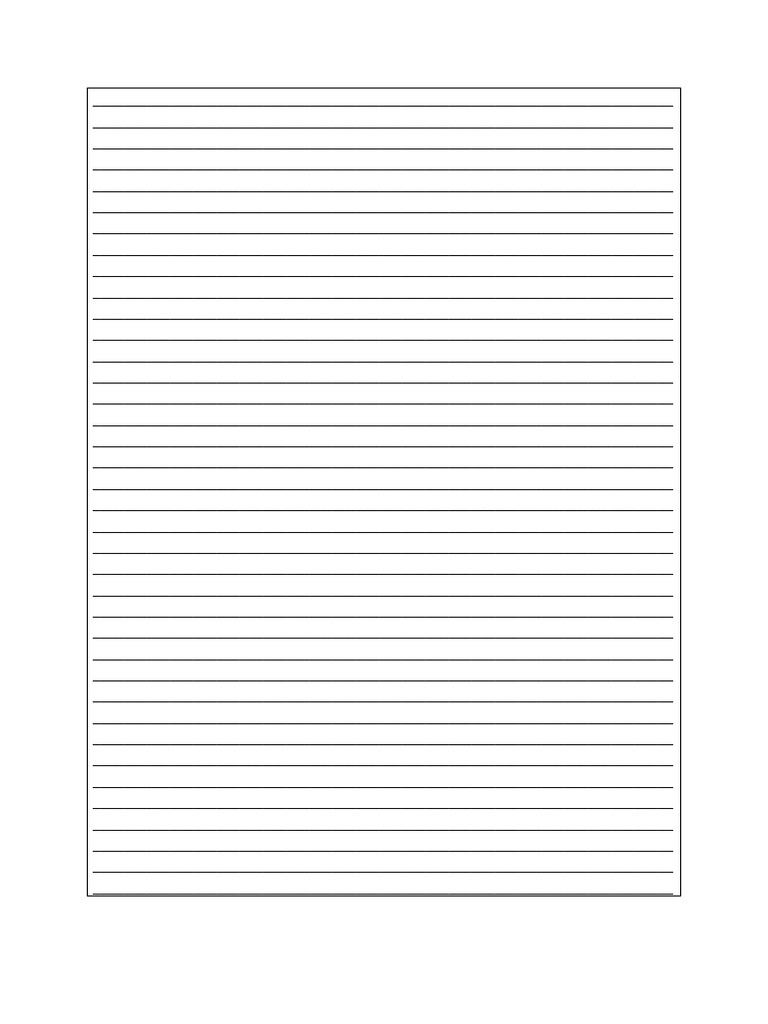 Lined Paper 7mm | PDF