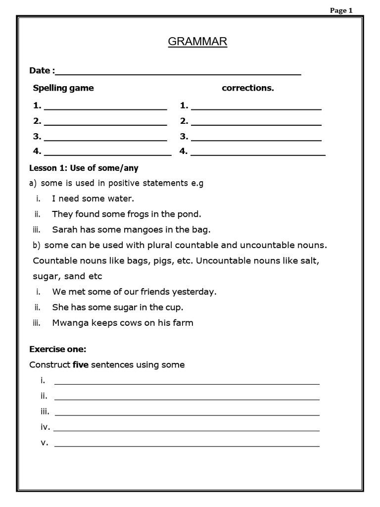 P3 English Grammar and Writing Exercises | PDF | Grammatical Tense | Verb