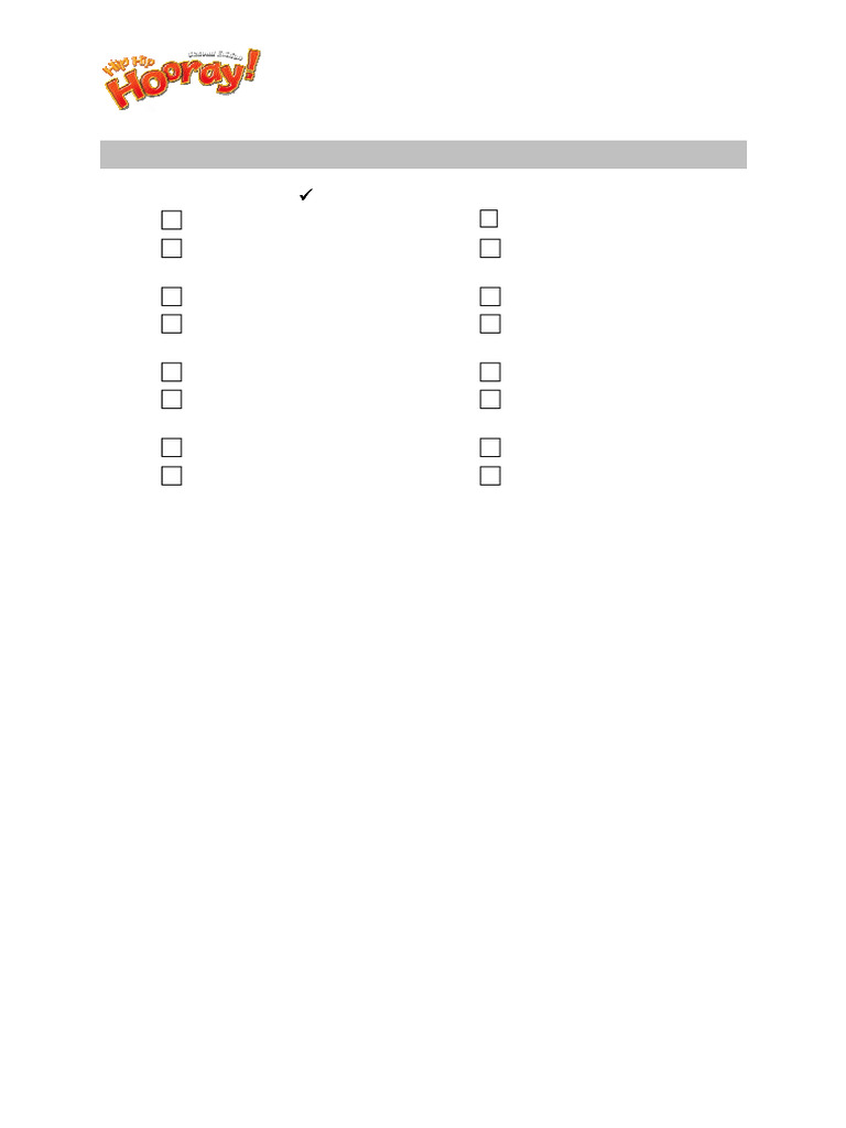 Level 1 Unit 6 Test Worksheet | PDF