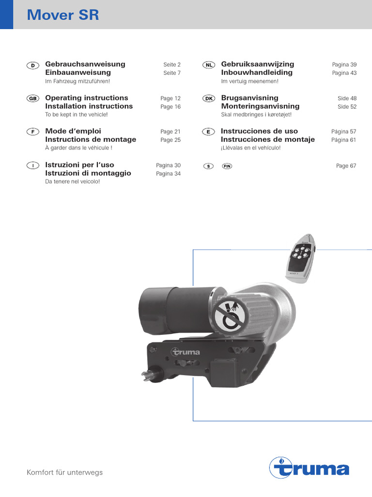 Truma SR Versione 1 | PDF