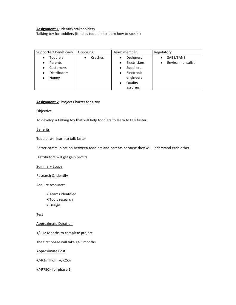 Assignment 1 Project Management Process Pdf