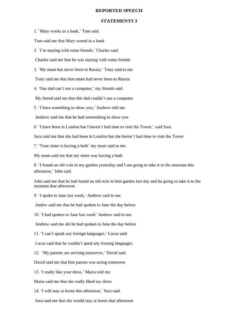 Statements 3 | PDF
