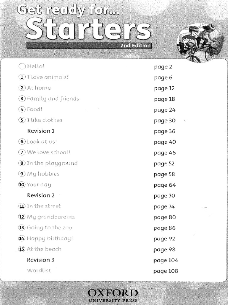 Starters Student Bookk | PDF