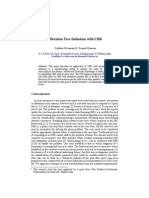 Abstract. This Paper Describes An Application of CBR With Decision Tree