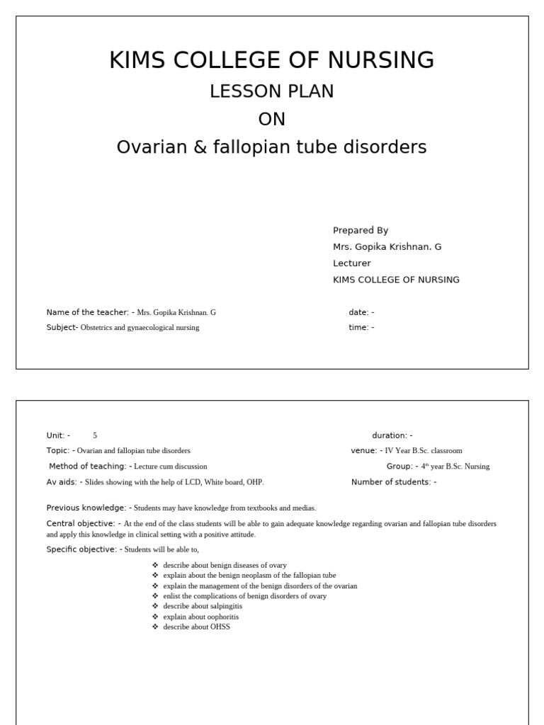 Disordeers of Fallopian Tube &ovary | PDF | Ovary | Medical Specialties