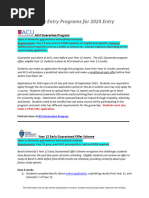 ACU Early Entry Programs Overview | PDF | Higher Education ...