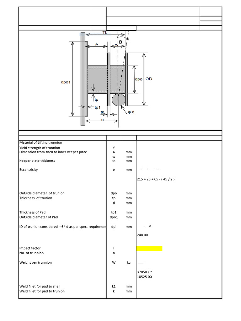 Trunnion Strength and Stress Analysis | PDF | Stress (Mechanics ...