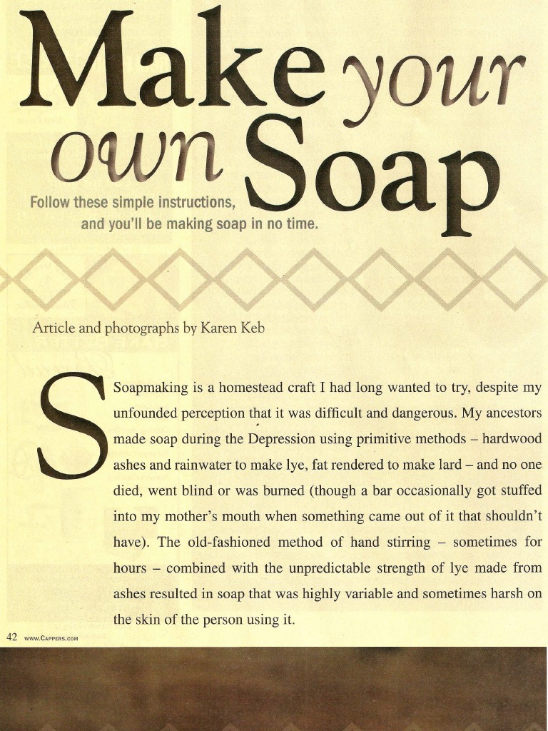 Making Soap | PDF