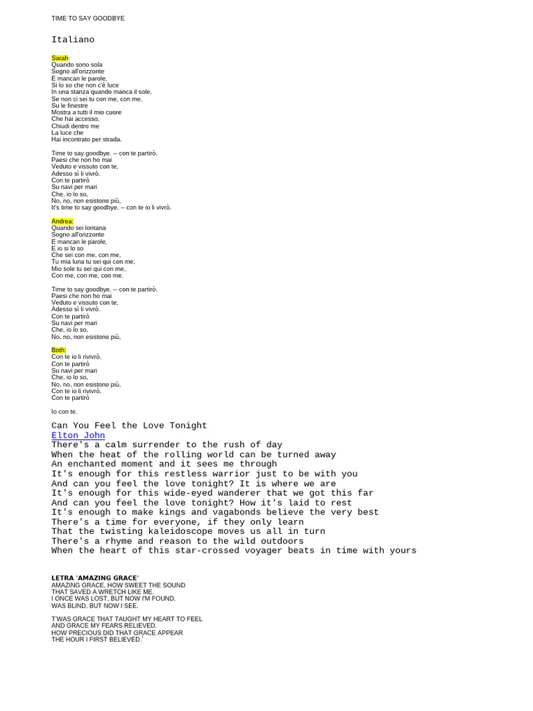 Letras Canciones | PDF