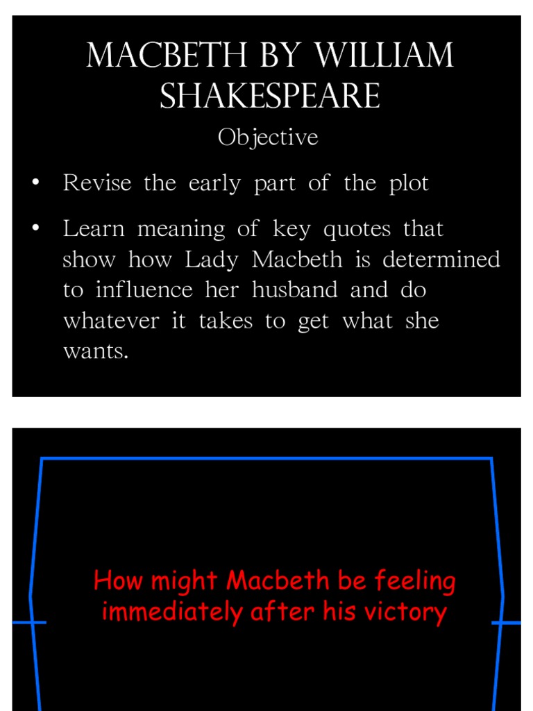 Macbeth Revise Plot and Key Quotes | PDF