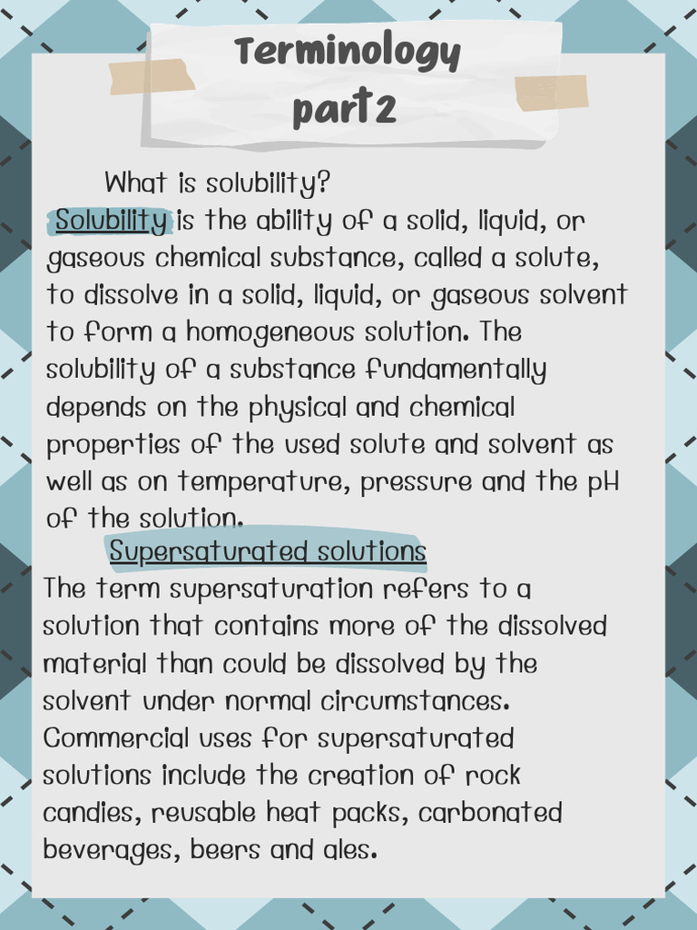 Understanding Solubility Basics | PDF