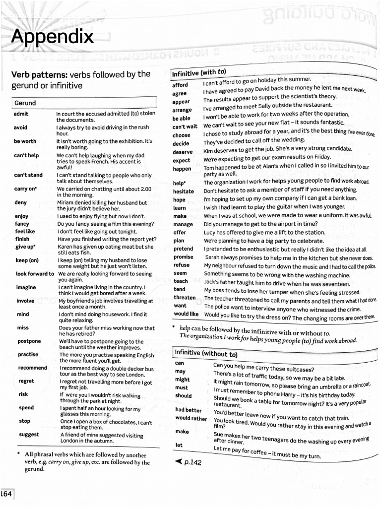 Verb Patterns | PDF