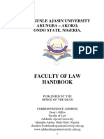 Faculty of Law Handbook