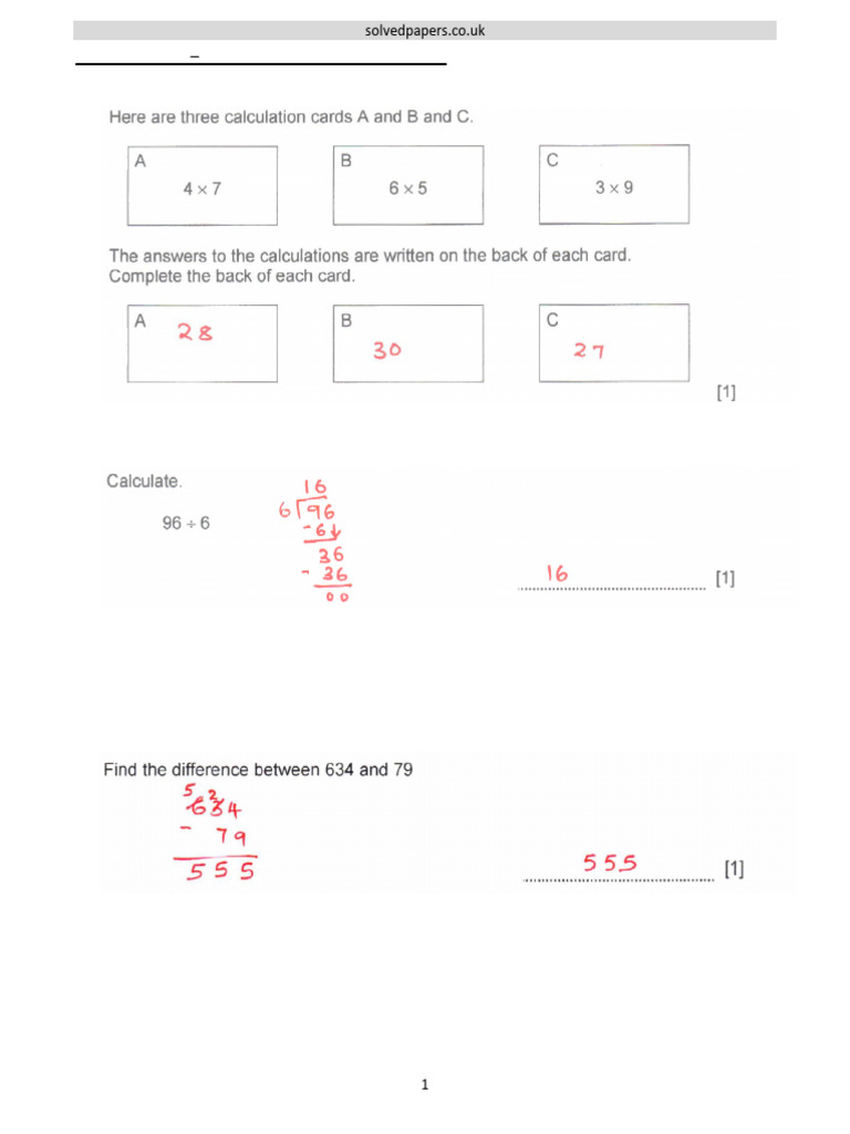 2022 17 Number System Checkpoint - Primary Mathematics | PDF