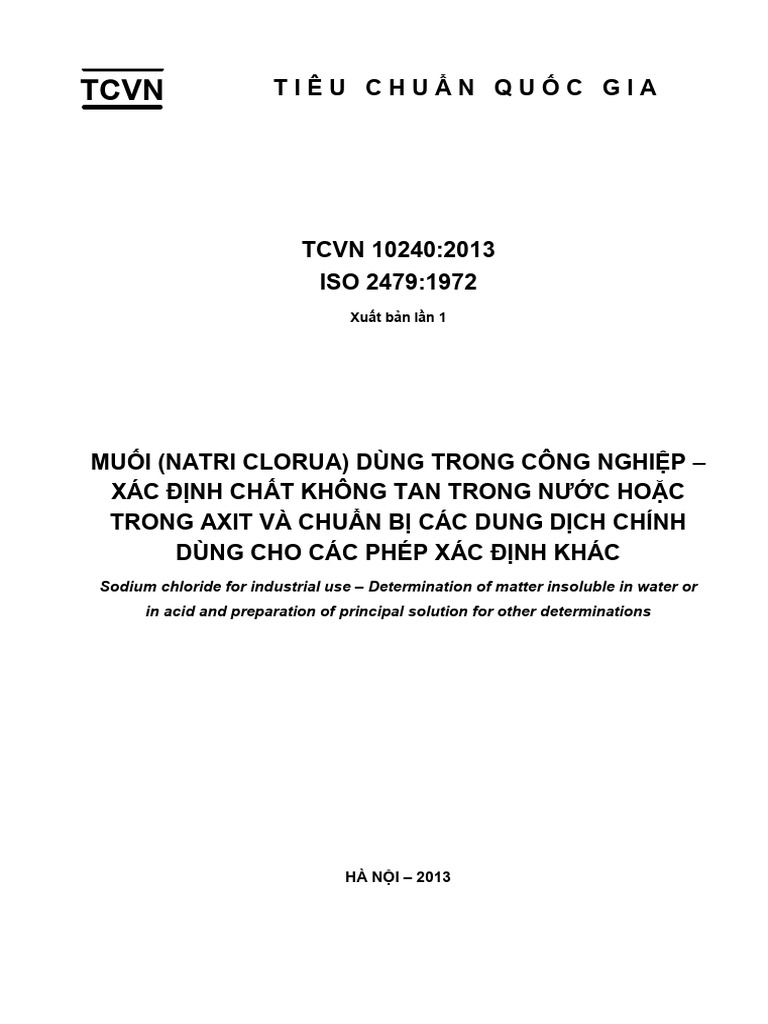 tcvn10240 2013 | PDF