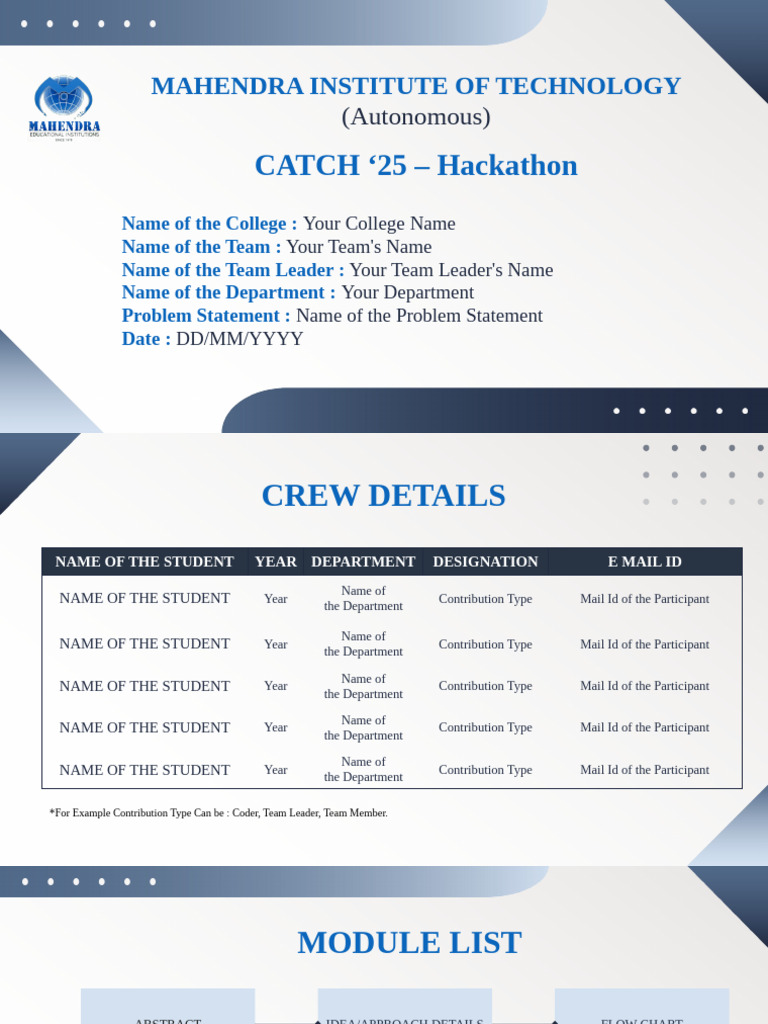 Hackathon Presentation Template | PDF | Computing | Computer Science