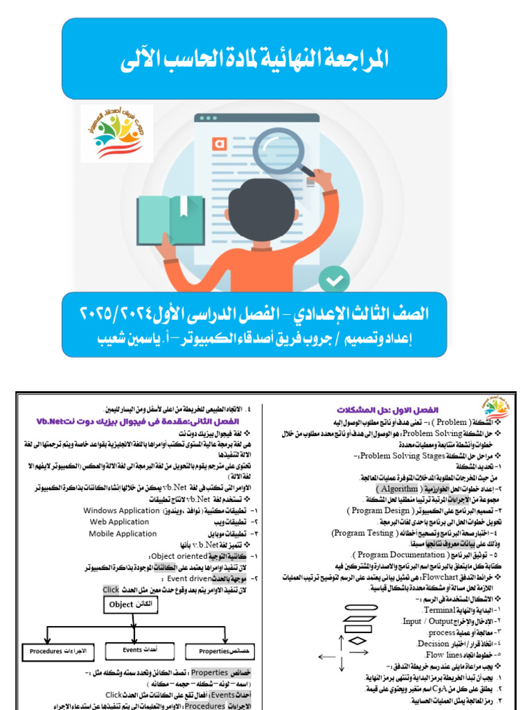 Final Revision Sheet Arabic-3rd | PDF