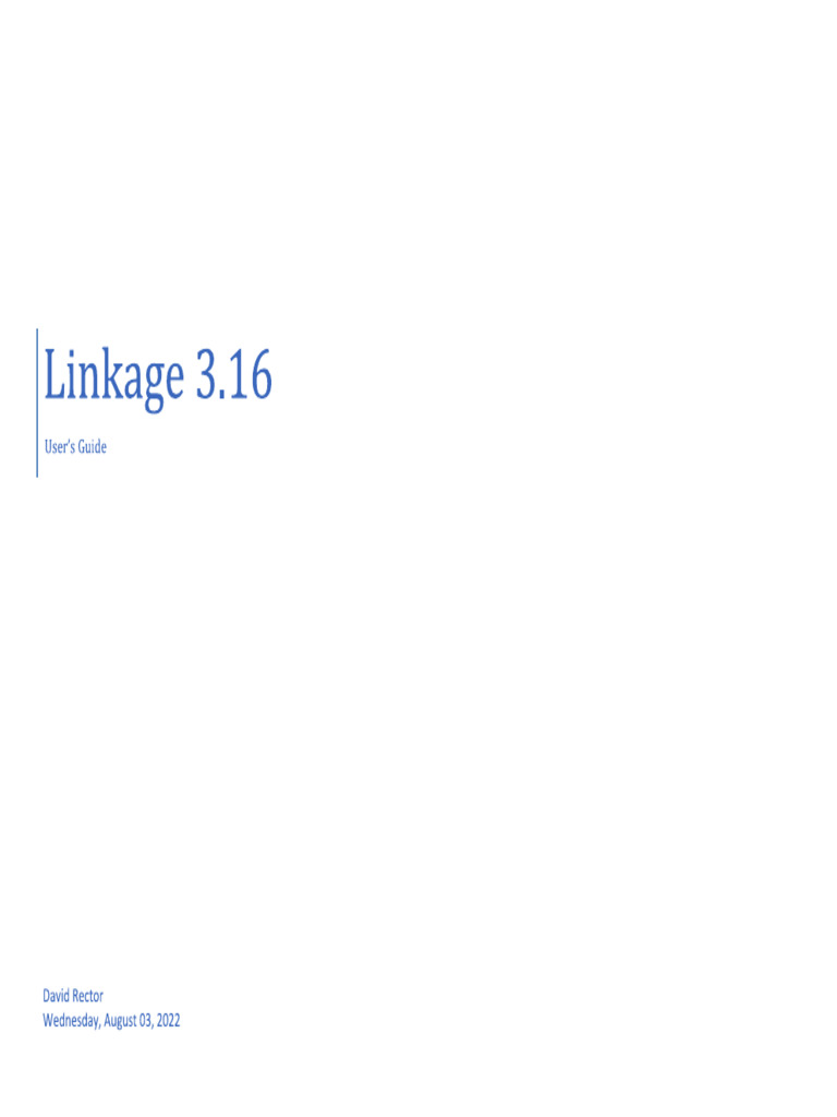 Linkage Program User Guide | PDF | Window (Computing) | Button (Computing)