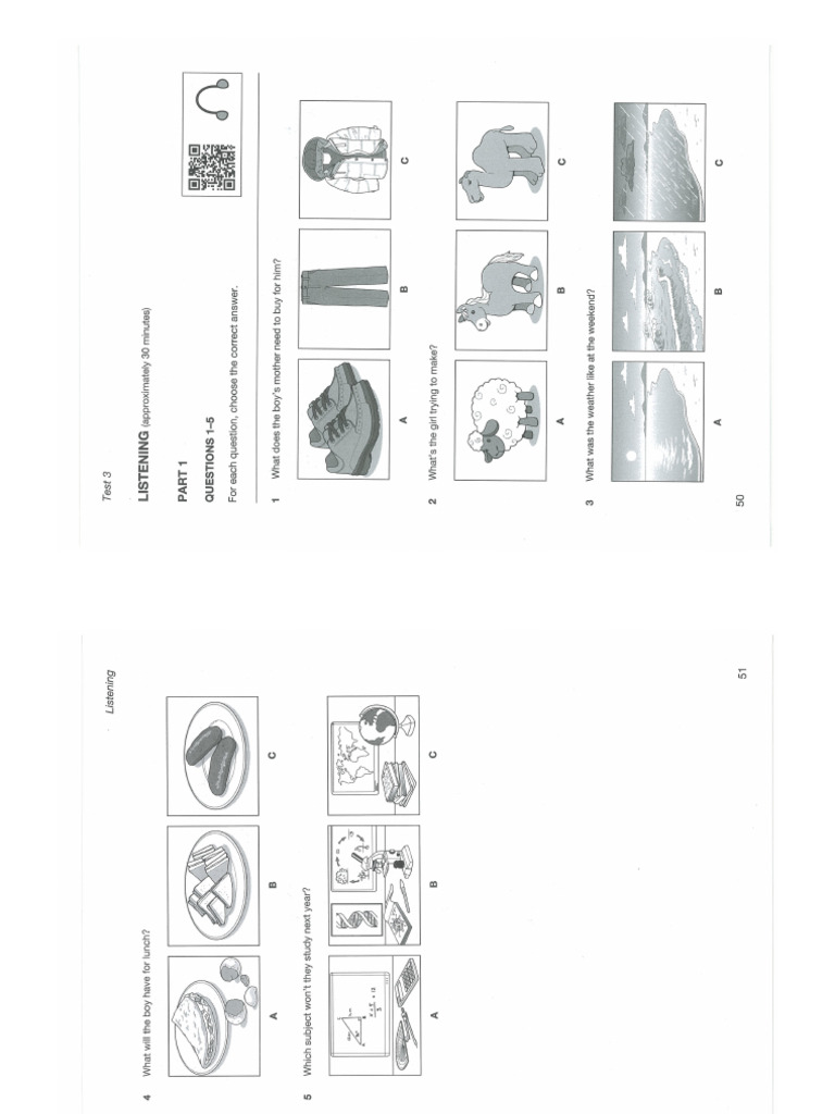 Listening Test 3 Ket | PDF