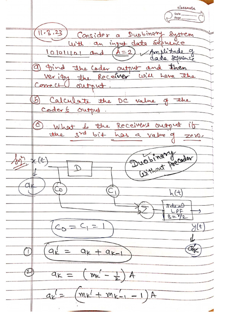 Correlative Coding in Digital Comm. | PDF