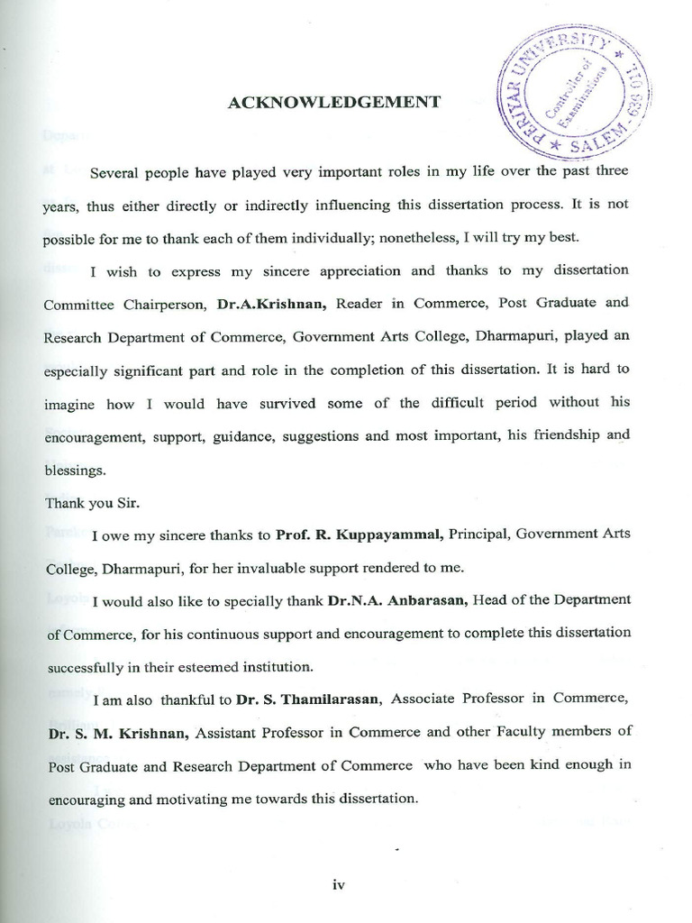 03 Acknowledgement PDF | PDF