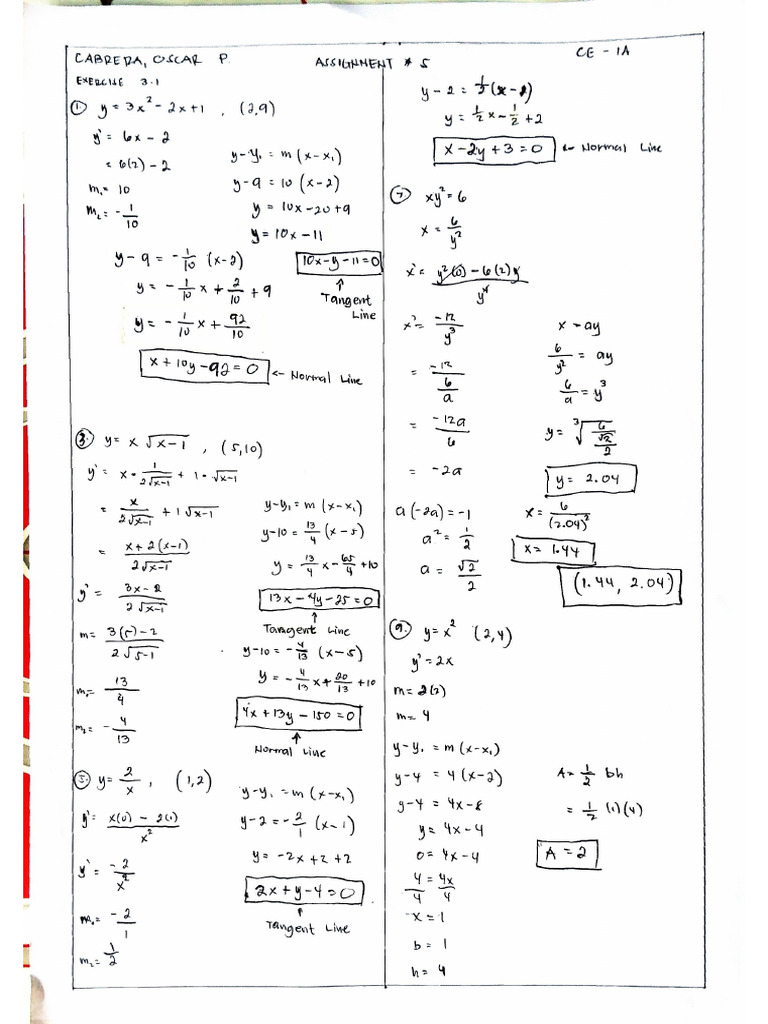Assignment 5 Diff Cal | PDF