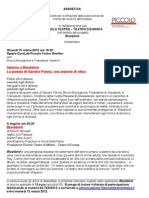 La Poesia di Sandro Penna, Una Lezione di Etica. Assoetica 15 Marzo 2012