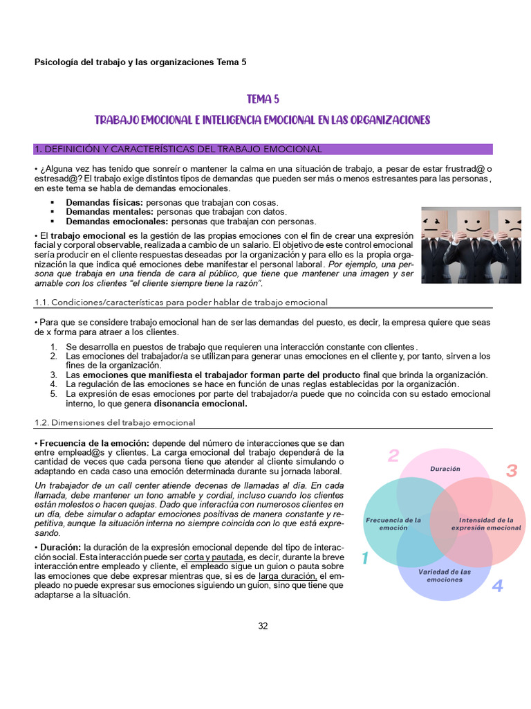 Tema 5 | PDF | Las emociones | Inteligencia emocional