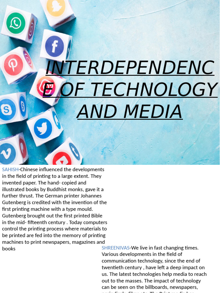 Iterdependence of Technology | PDF