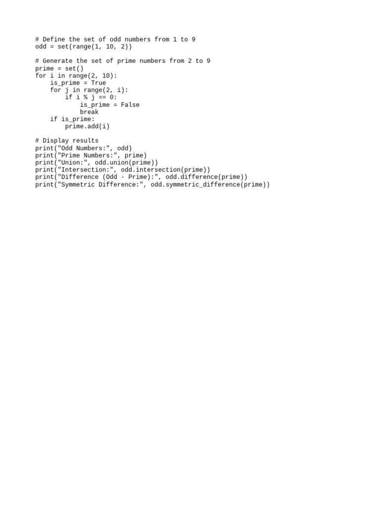 Odd and Prime Numbers Analysis | PDF