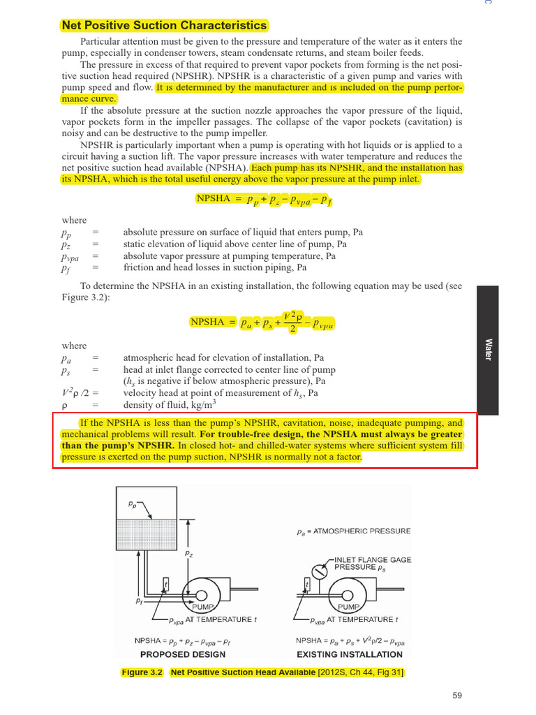 Understanding Net Positive Suction Head | PDF | Pump | Transparent ...