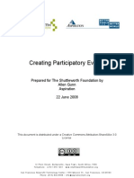 Creating Participatory Events