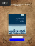 Get (Ebook) Introduction to Modern Analysis, 2nd Edition by