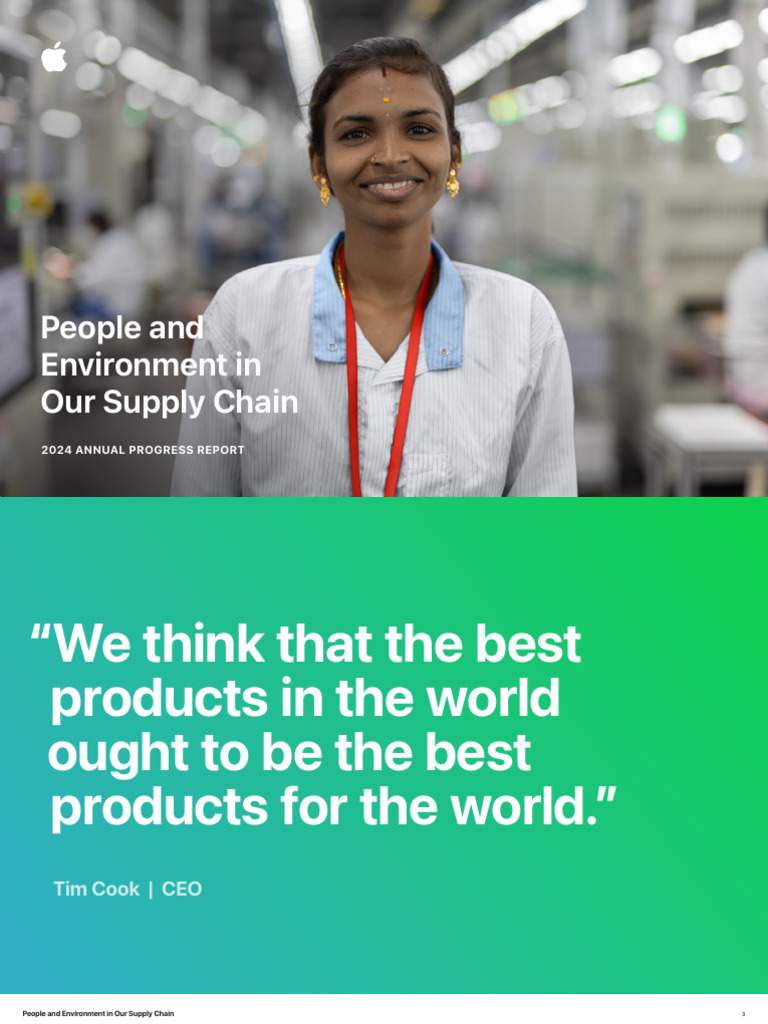 Apple Supplier Responsibility Report 2024 | PDF | Recycling | Supply Chain