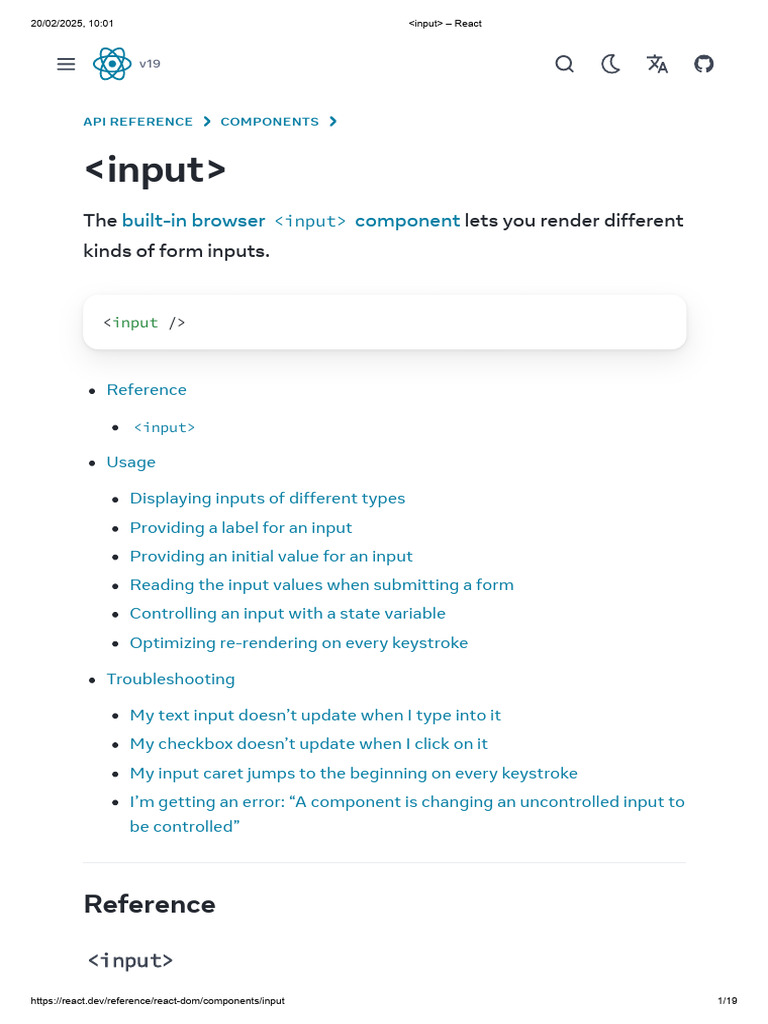 _input_ – React | PDF | Boolean Data Type | Software Development