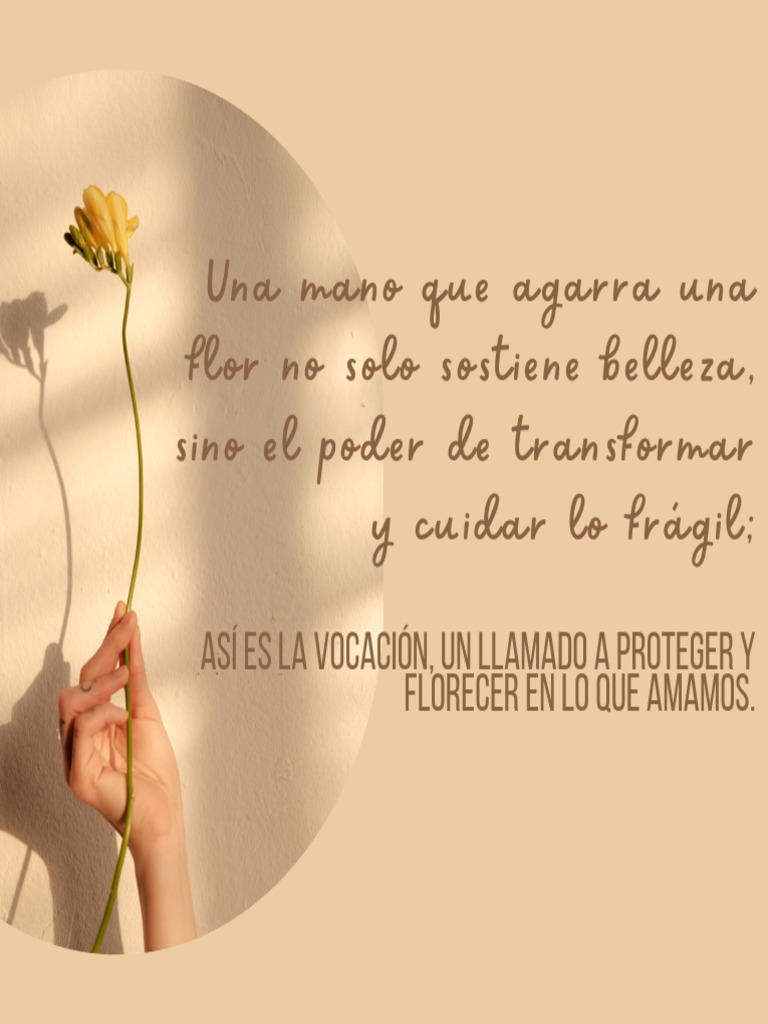 Una mano que agarra una flor no solo sostiene belleza, sino el poder de ...