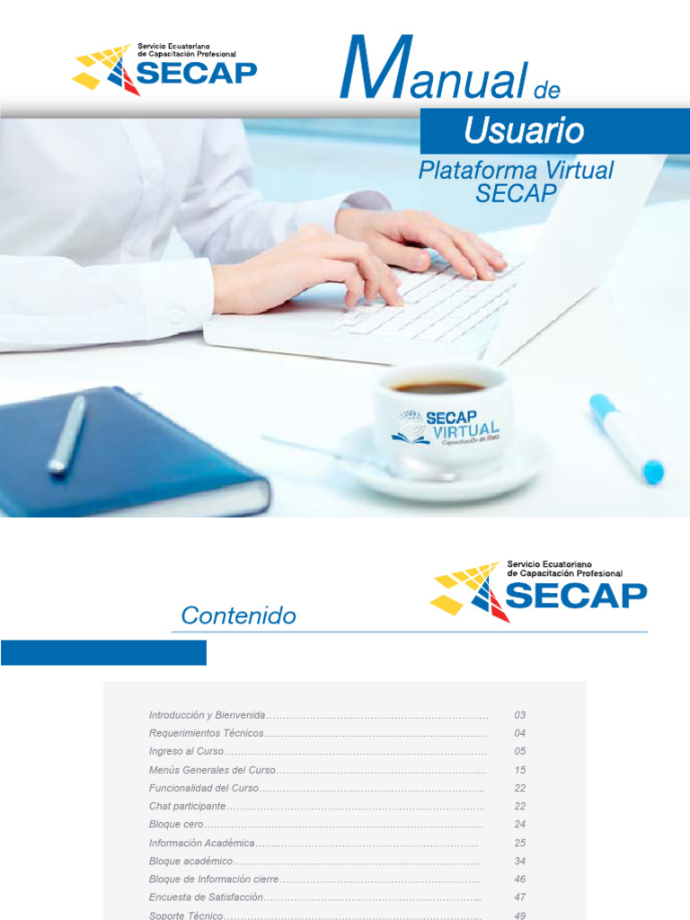 Manual de Usuario SECAP Virtual | PDF | Blog | Chat en linea