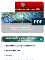 Mengidentifikasi kebutuhan CCTV