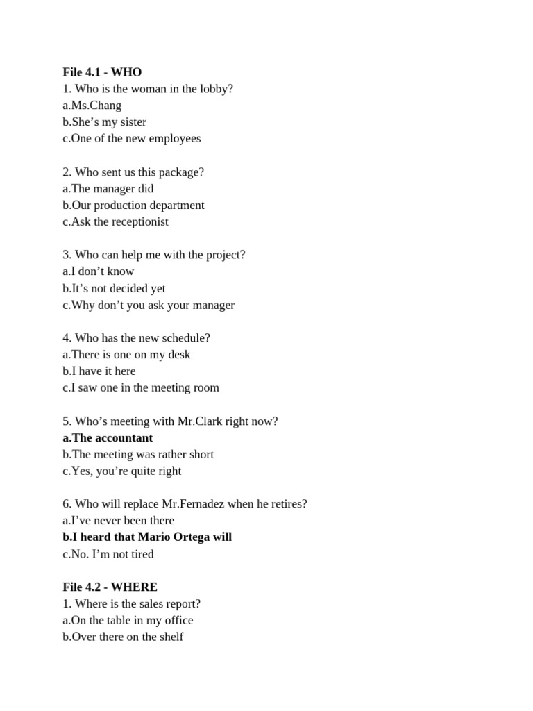 Essential Workplace Q&A Guide | PDF