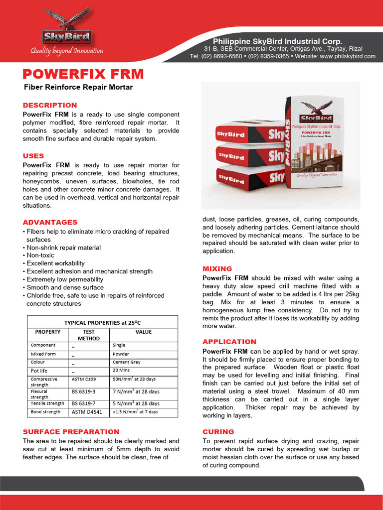 PowerFix Underwater Repair Solutions | PDF | Concrete | Cement