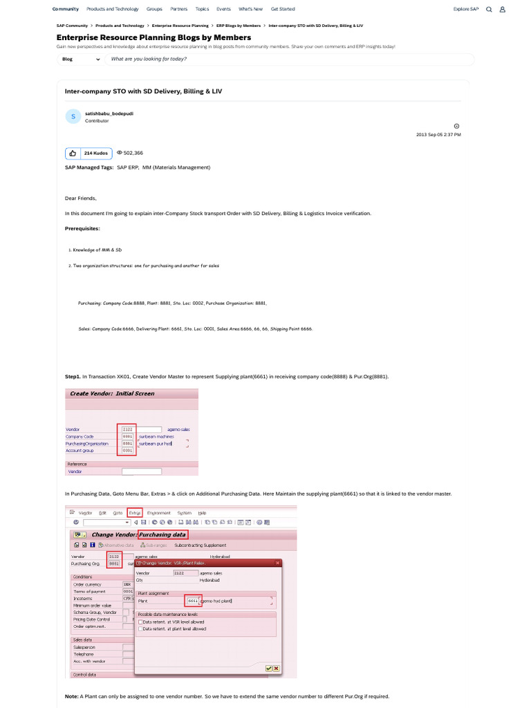 Inter-Company STO Process Explained | PDF | Invoice | Enterprise ...