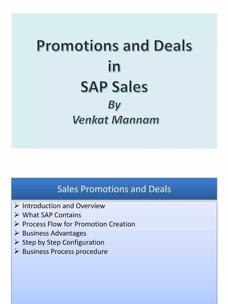 Promo Sales | PDF