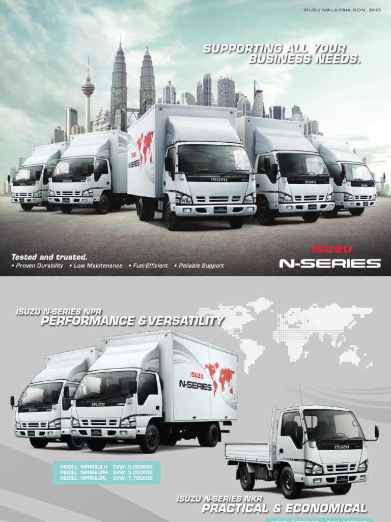 Isuzu N-Series Truck Specifications | PDF | Suspension (Vehicle