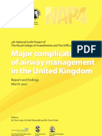 Major Complications of Airway Management in The UK