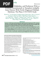 VCD Chemotherapy Protocol for Myeloma | PDF | Multiple Myeloma | Medicine