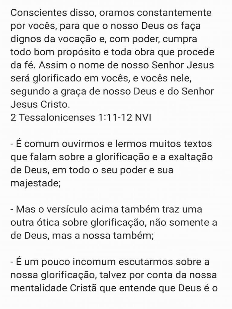 Glorificação | PDF