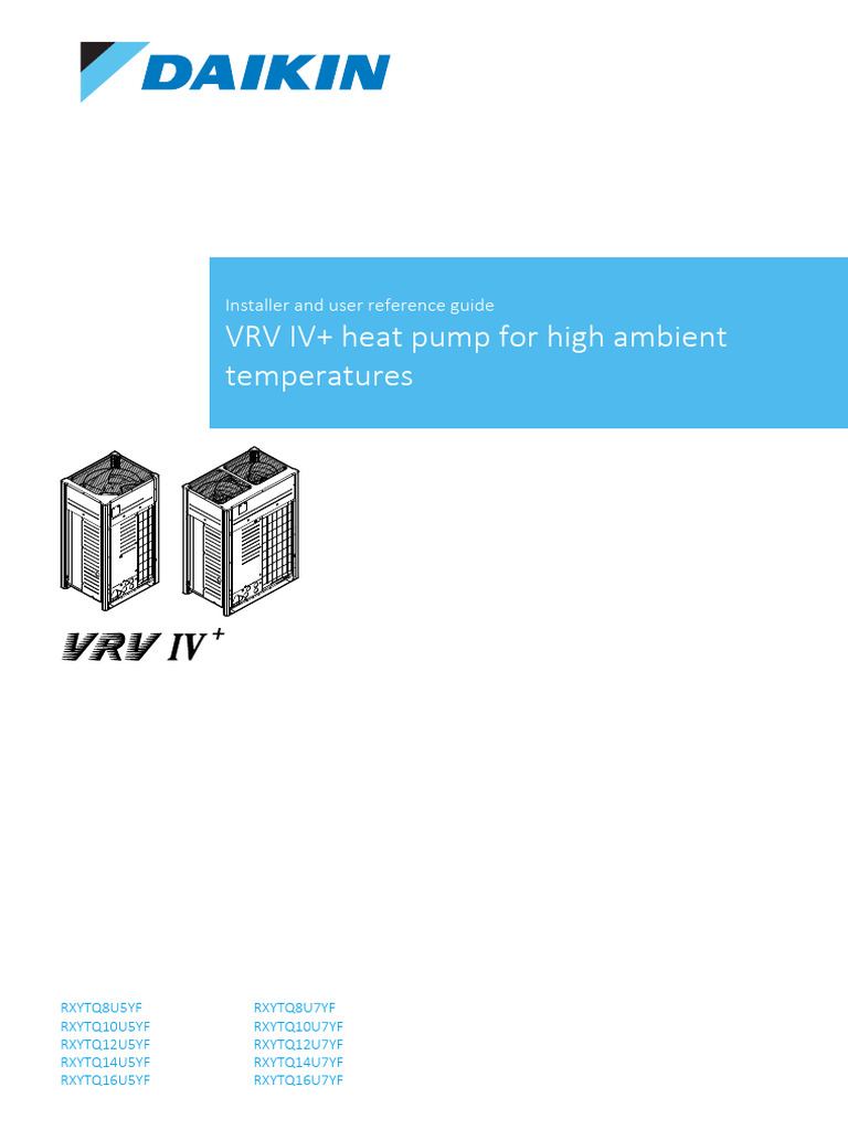 VRV IV+ Heat Pump Guide for Installers | PDF | Electrical Wiring | Heat ...
